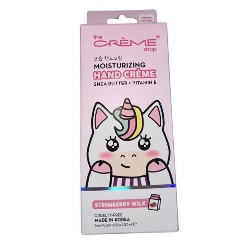 The Crème Shop Moisturizing Hand Crème Shea Butter + Vit E Strawberry Milk
